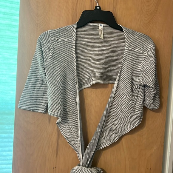 Free People Movement Striped Wrap Shrug - Picture 1 of 3